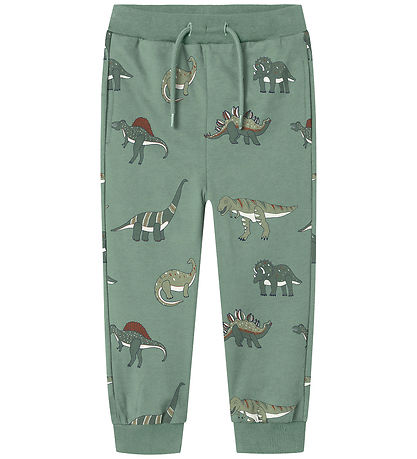 Name It Sweat Set - NmmNenean - Green Bay w. Dinosaurs