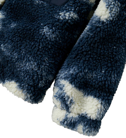 Name It Flísjakki - Teddy - NkmMilou - Dökkblátt Blazer M. Mynst