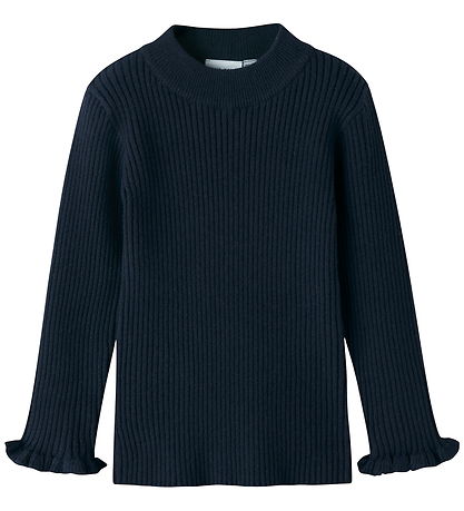 Name It Blússa - Prjónað - Rib - NmfVianna - Dökkblátt Blazer