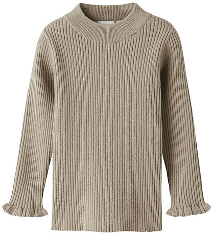 Name It Blouse - Knitted - Rib - NmfVianna - Iceland Fossil