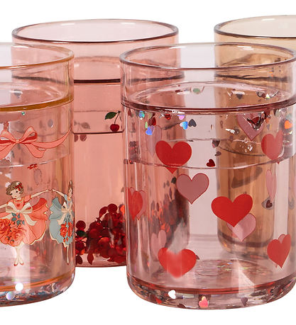 Konges Sløjd Glitter cups - 4-Pack - Rose Multi