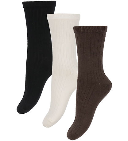 Name It Socken - 3er-Pack - NkfOda - Seal Brown/Schwarz/Cloud Tä