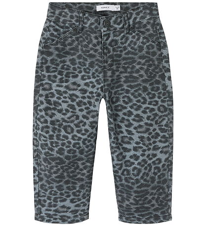 Name It Trousers - Denim - NmfBella - Night Owl/Grey Leopard