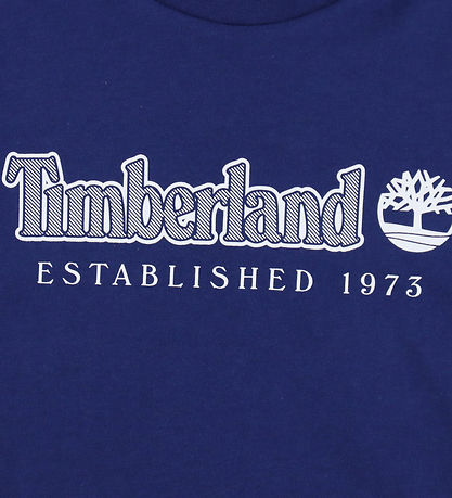 Timberland Stuttermabolur - Blátt