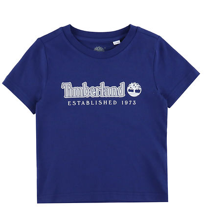 Timberland Stuttermabolur - Blátt