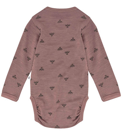 Hummel Bodysuit l/s - HmlMini - Wool - Twilight Mauve