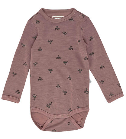 Hummel Bodysuit l/s - HmlMini - Wool - Twilight Mauve
