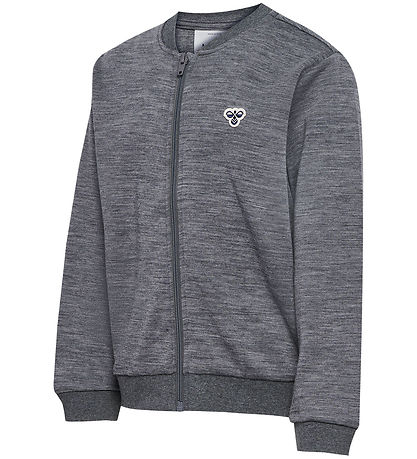 Hummel Cardigan - HmlJr - Wolle - Dunkelgrau-Meliert
