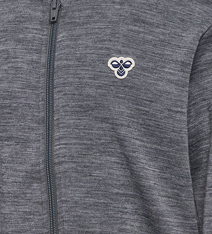 Hummel Cardigan - HmlJr - Wolle - Dunkelgrau-Meliert