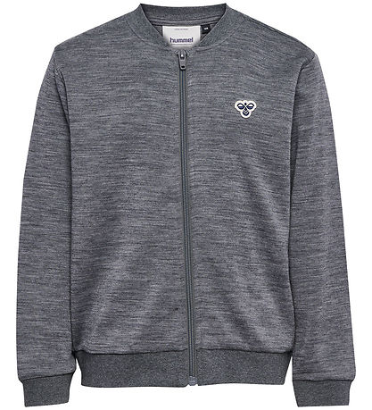 Hummel Cardigan - HmlJr - Wolle - Dunkelgrau-Meliert