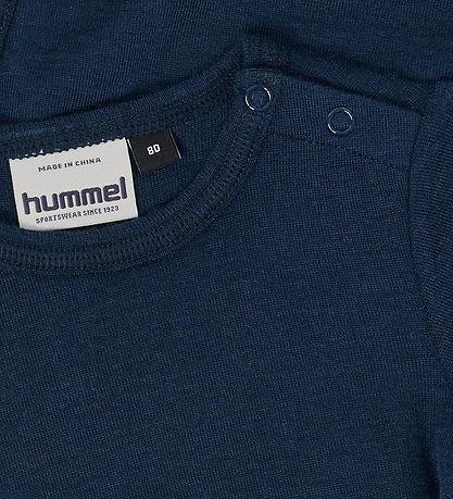 Hummel Bodysuit l/s - HmlMini - Wool - Dress Blues