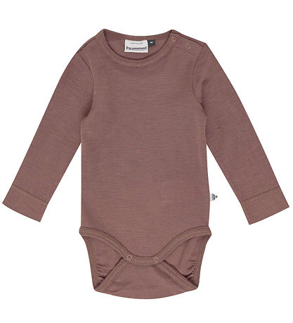 Hummel Bodysuit l/s - HmlMini - Wool - Twilight Mauve