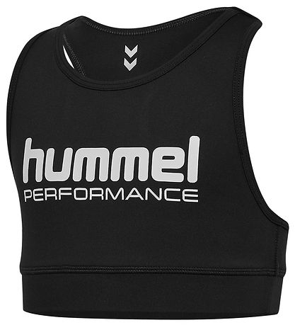 Hummel Íþróttatoppur - HmlJr púls - Svart M. Lógó