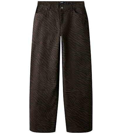 LMTD Byxor - Bred - NlfZebra - Chocolate Brown/Black Zebra