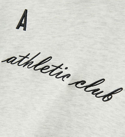 LMTD Kapuzenpullover - NlmNaclub - Hellgrau-Meliert m. Print