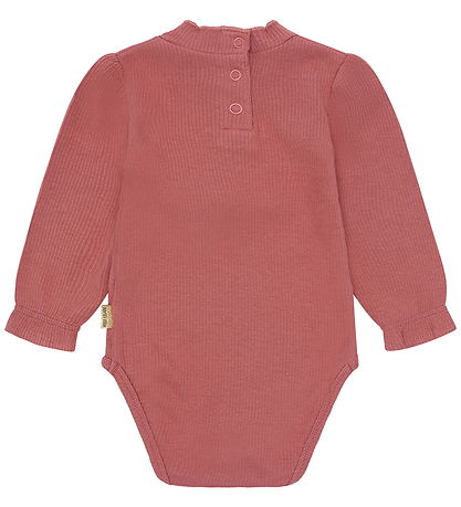 Hust and Claire Bodysuit l/s - Rib - HCBri - Dry Rose