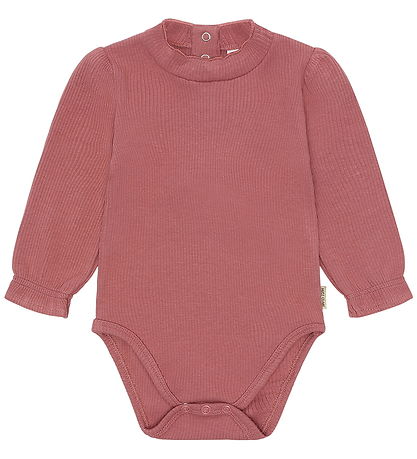 Hust and Claire Bodysuit l/s - Rib - HCBri - Dry Rose