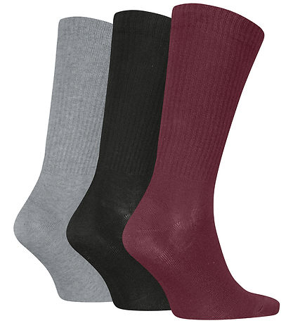 Puma Socken - Regular Crew - 3er-Pack - Burgundy/Schwarz/Grau