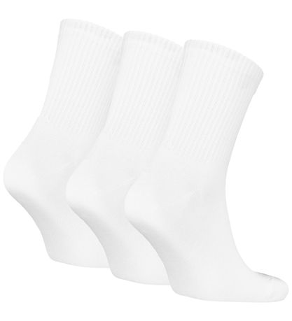 Puma Socks - Unisex Rib Logo Short - 3-Pack - White/Colored Log