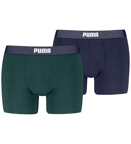 Puma Boxershorts - 2er-Pack - Grün/Navy