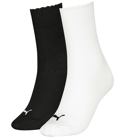 Puma Socken - 2er-Pack - Weiß/Schwarz