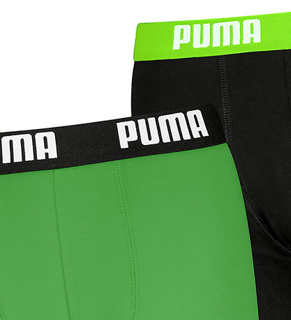 Puma Boxershorts - Everyday - 2er-Pack - Grün/Schwarz