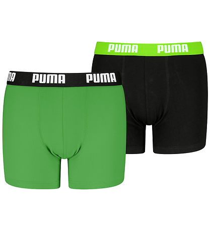 Puma Boxershorts - Everyday - 2er-Pack - Grün/Schwarz