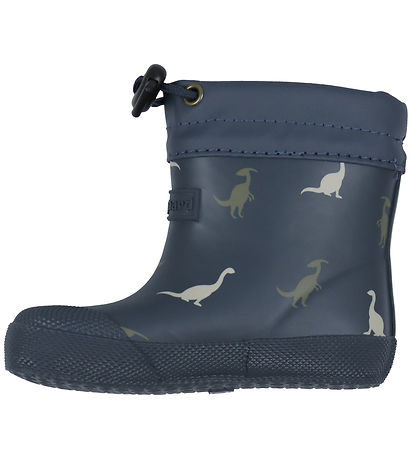 Bundgaard Rubber Boots w. Lining - Malik Navy Dino - Multi Color