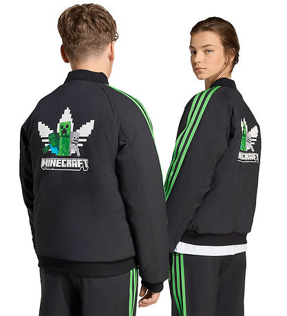 adidas Originals Bomberjacke - Minecraft - Schwarz