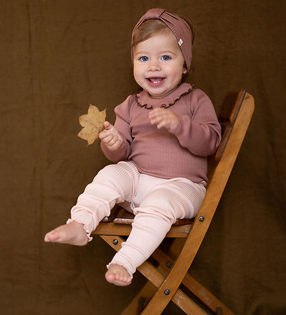 Minimalisma Romper l/s - Rib - Zijde/Katoen - Beauty - Antiek Ro