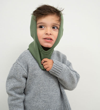 Minimalisma Balaclava - Single Layer - Rib - Wool - Elephant - G