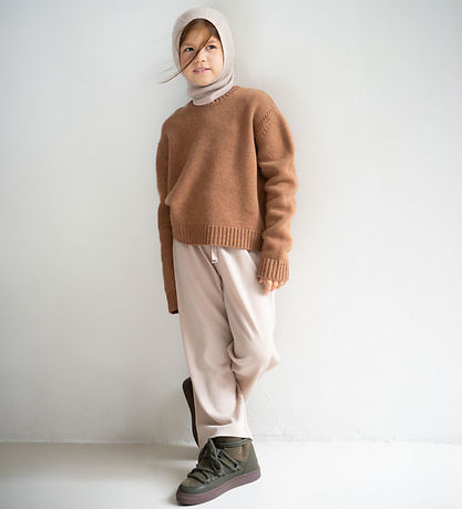 Minimalisma Balaclava - Single Layer - Rib - Wool - Elephant - B