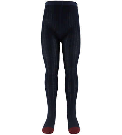 FUB Strumpfhosen - Wolle - Rib - 2er-Pack - Dark Navy