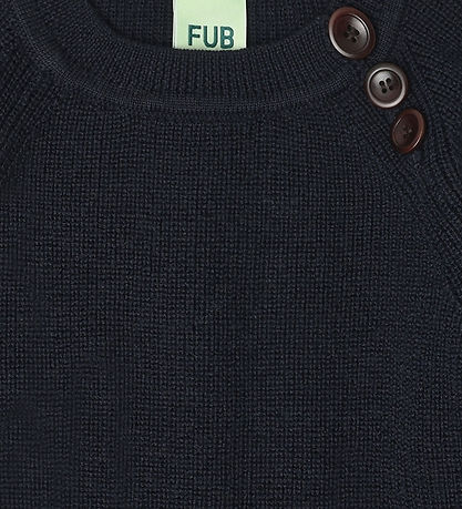FUB Blouse - Knitted - Wool - Dark Navy