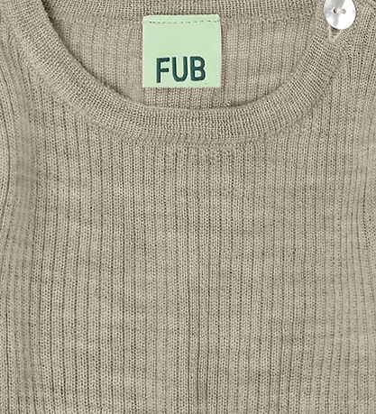 FUB Blússa - Rib - Prjónað - Ull - Hafrablöndu