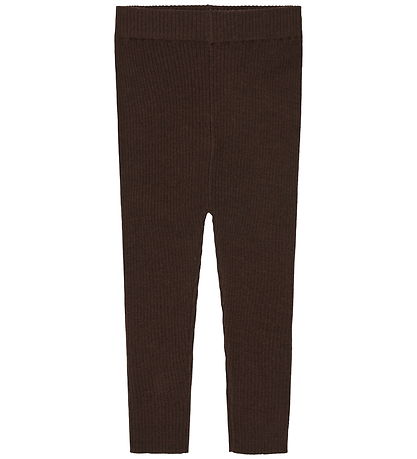 FUB Leggings - Rib - Knitted - Wool - Mocca