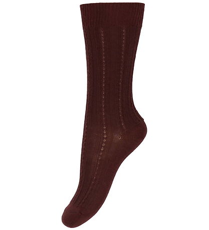 FUB Socken - Wolle - Rib - 2er-Pack - Cranberry