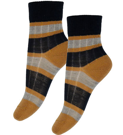 FUB Socken - Wolle - Rib - 2er-Pack - Dark Navy