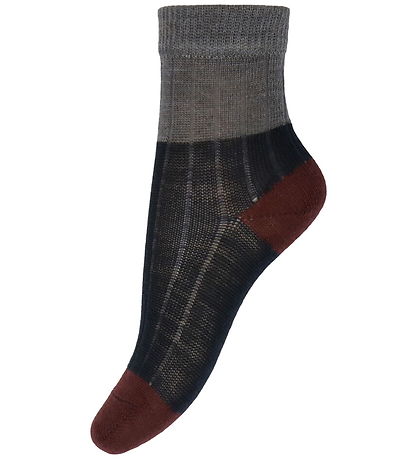 FUB Socken - Wolle - Rib - 2er-Pack - Dark Navy
