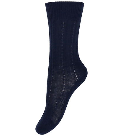 FUB Socken - Wolle - Rib - 2er-Pack - Dark Navy