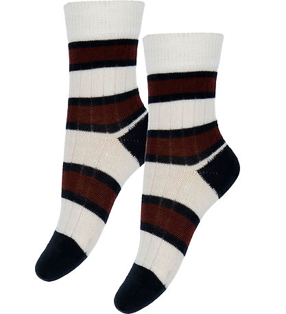 FUB Socken - Wolle - Rib - 2er-Pack - Ecru