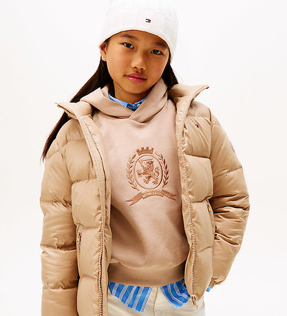 Tommy Hilfiger Dúnúlpa - Essential Down - Maltmjólk
