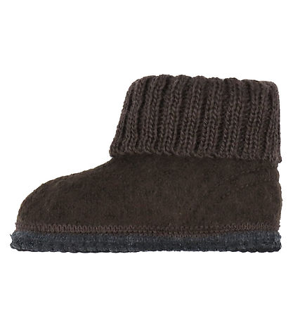 Huttelihut Slippers - Wool - Coffee Bean
