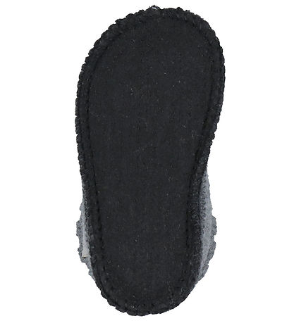 Huttelihut Slippers - Wool - Medium+ Grey Melange