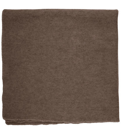 Huttelihut Blanket - Wool fleece - 85x85 cm - Brown Melange