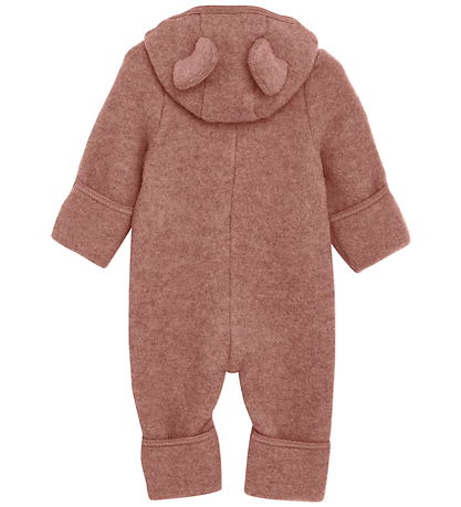 Huttelihut Pramsuit - Wool fleece - Burlwood w. Ears