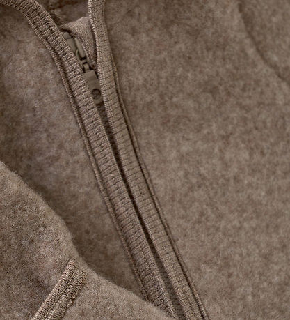Huttelihut Pramsuit - Wool fleece - Savannah Melange w. Ears