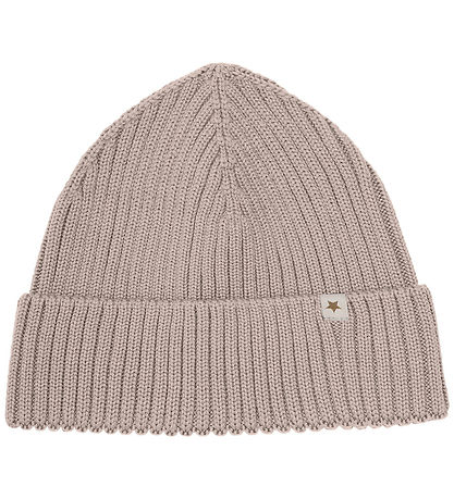 Huttelihut Muts - Wol - Gebreid - Camel Melange