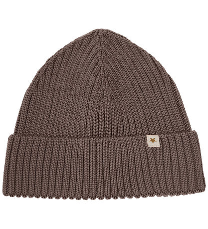 Huttelihut Beanie - Wool - Knitted - Brown Melange