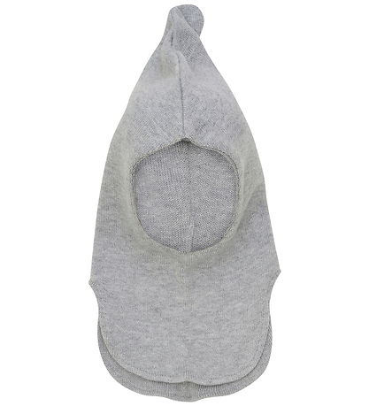 Huttelihut Balaclava - 2-layer - Wool - Knitted - Light Grey Mel